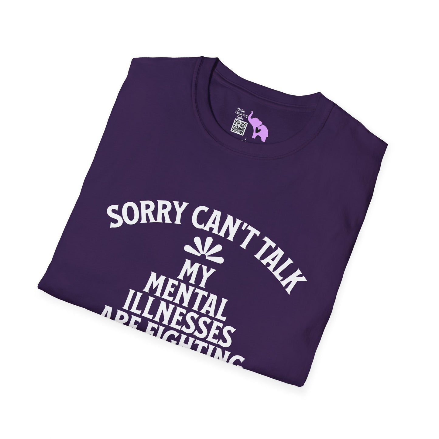 Sorry Can't Talk... Adult T-shirt