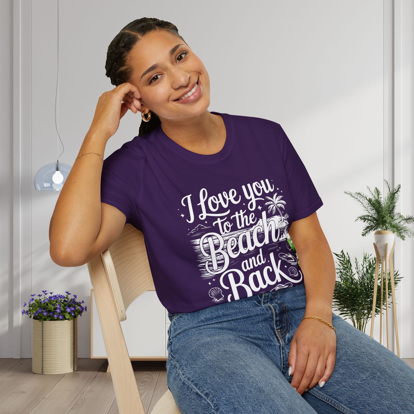 I Love You to the Beach and Back Adult T-shirt