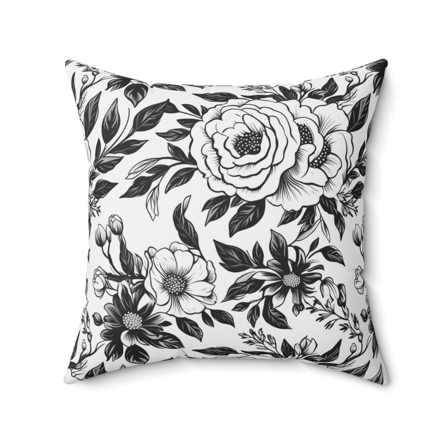 Whispering Blooms Throw Pillow