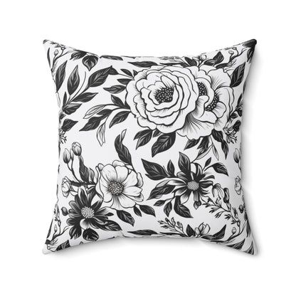 Whispering Blooms Throw Pillow