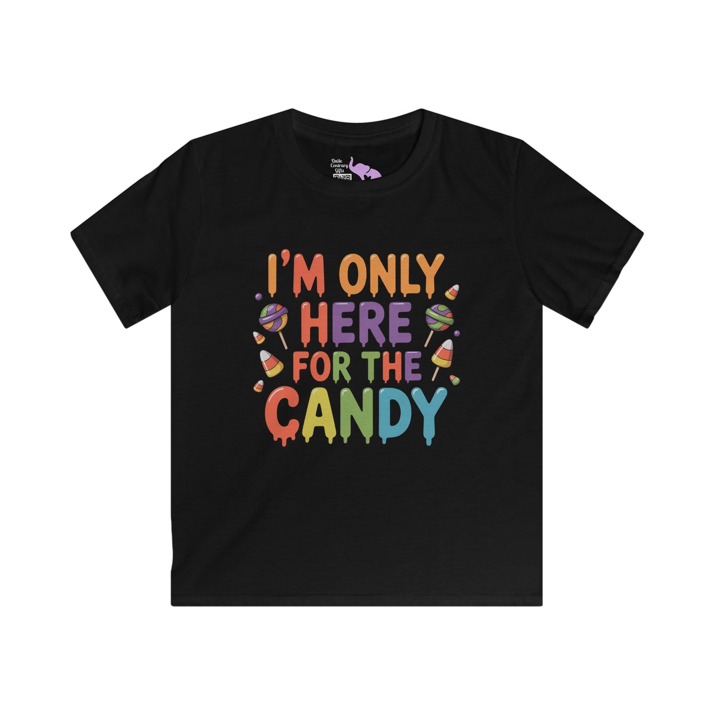 I'm Only Here for the Candy Youth Softstyle Tee