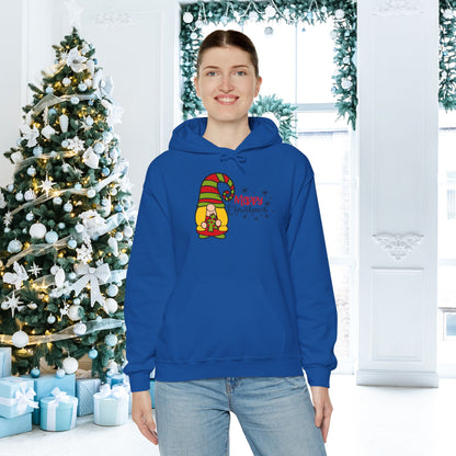 Merry Christmas Girl Gnome Adult Heavy Blend™ Hoodie