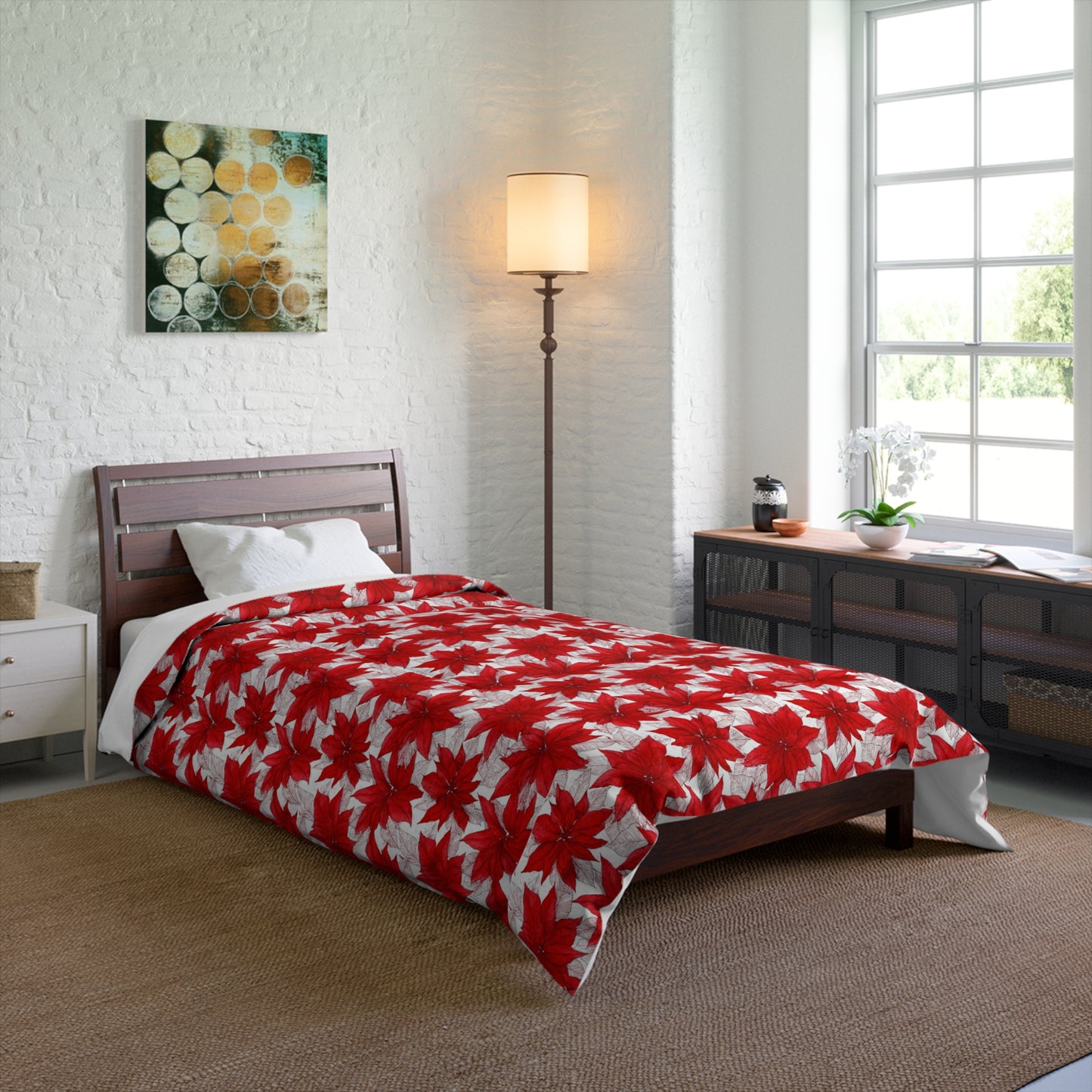Christmas Blossom Sketch Comforter
