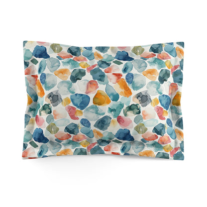 Watercolor Pebble Terrazzo Basic Bedding Set