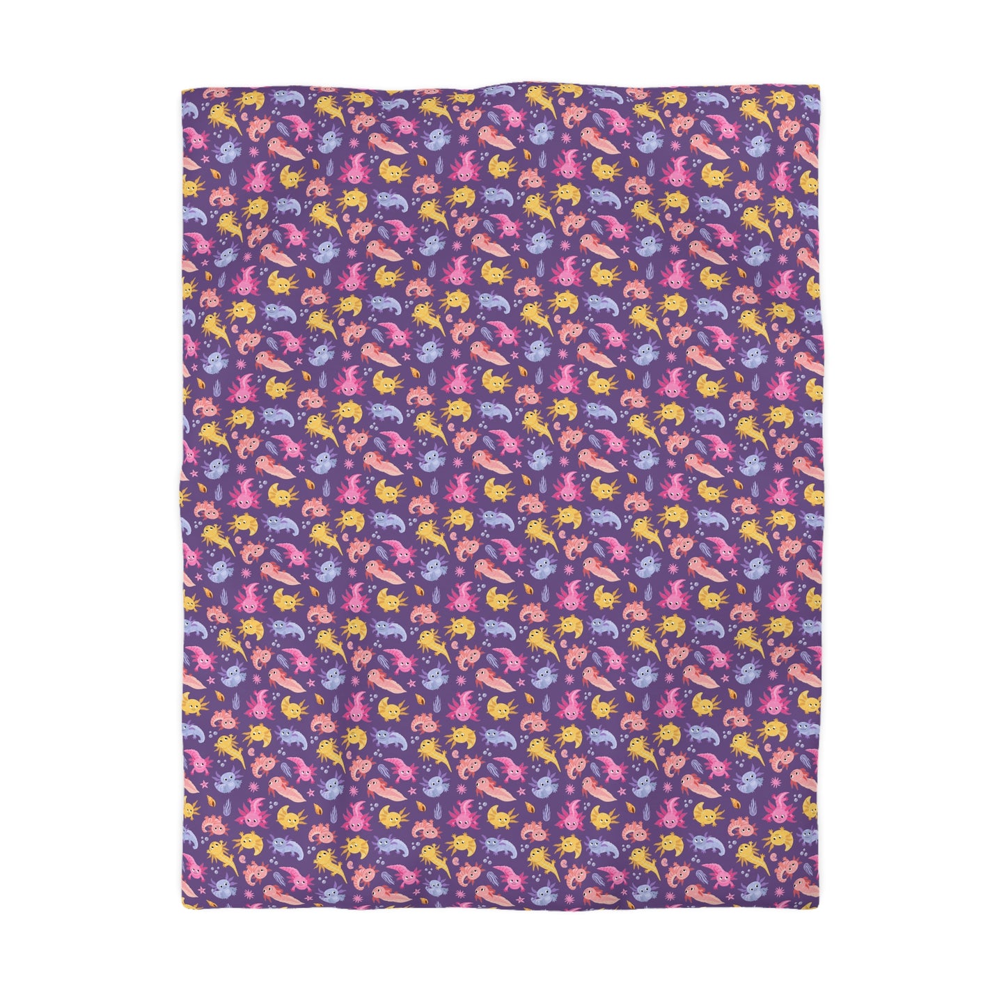 Axolotl Adventures Microfiber Duvet Cover