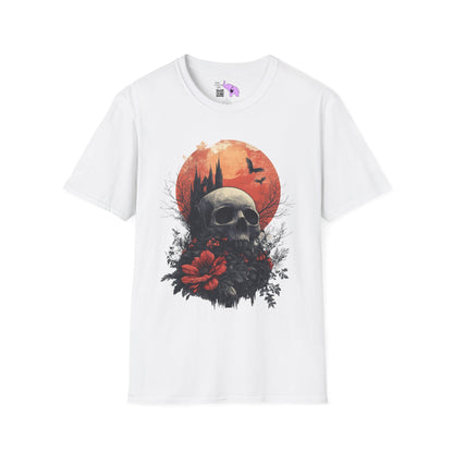 Halloween Graveyard Adult T-shirt