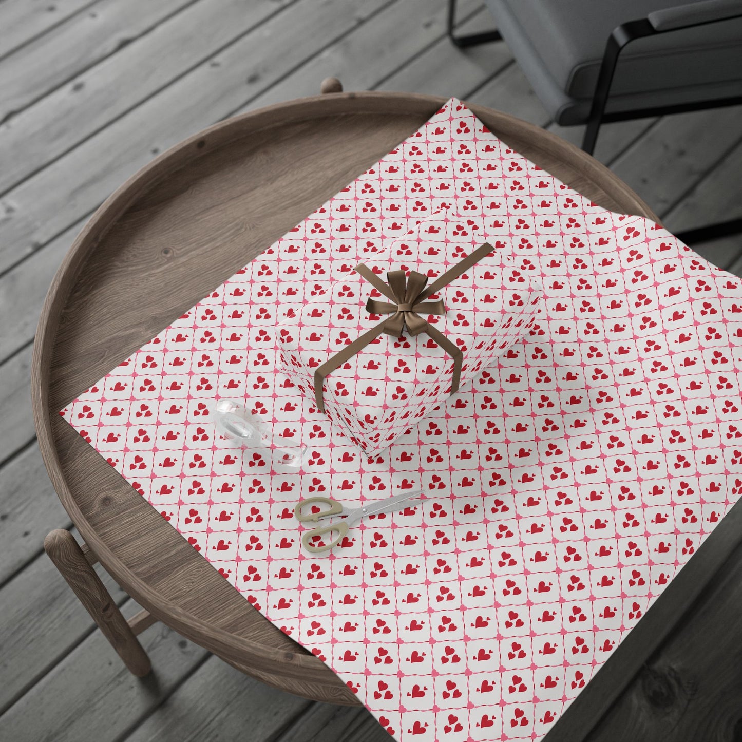 Cupid’s Lattice Wrapping Paper