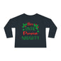 Nice Until Proven Naughty Toddler Long Sleeve Tee