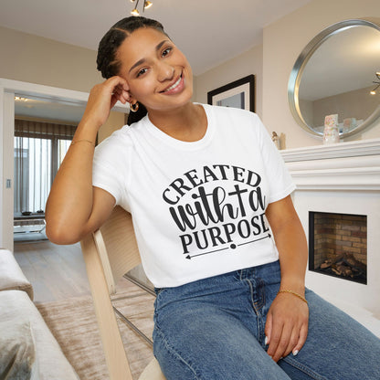 Created With A Purpose (3) Adult T-shirt