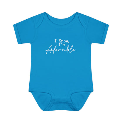 I Know I'm Adorable Infant Onesie