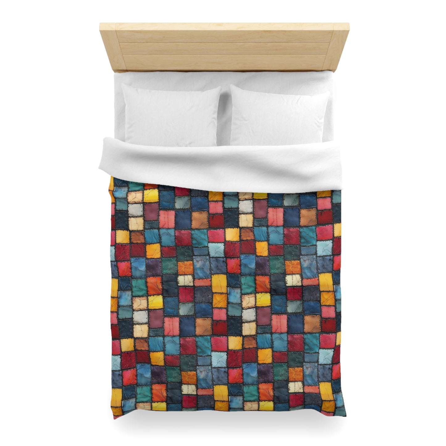 Patch Pop Microfiber Duvet Cover