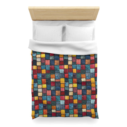 Patch Pop Microfiber Duvet Cover