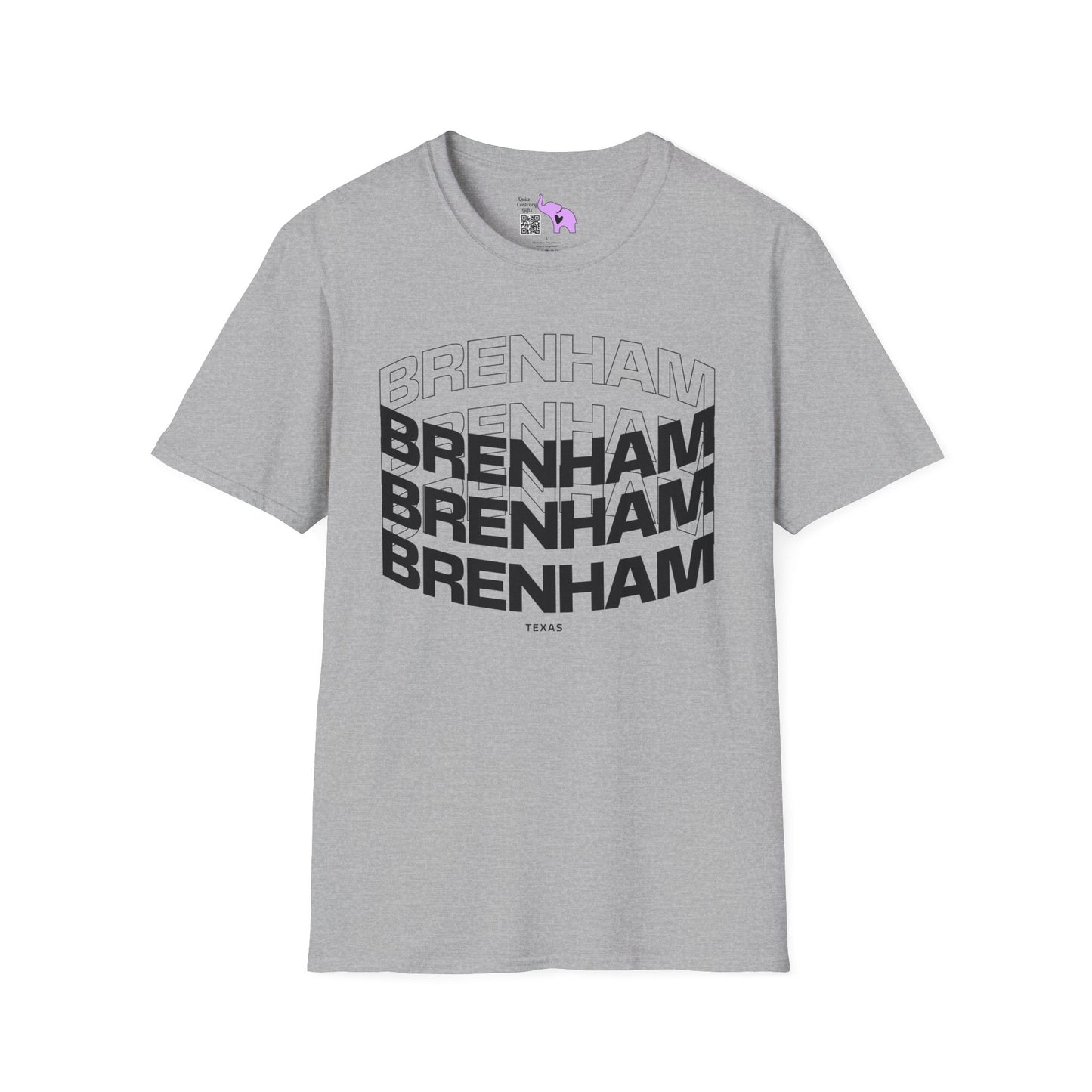 Brenham (Triple Arched) Texas Adult Unisex Tshirt