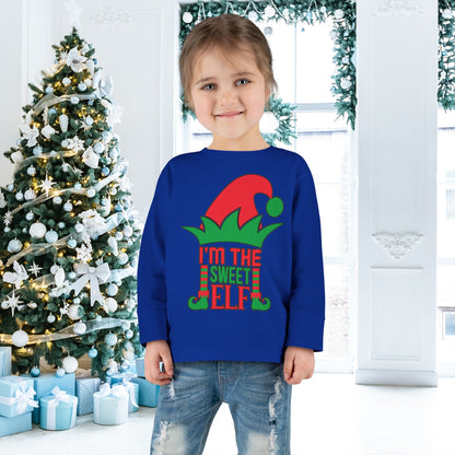 I'm The Sweet Elf Toddler Long Sleeve Tee