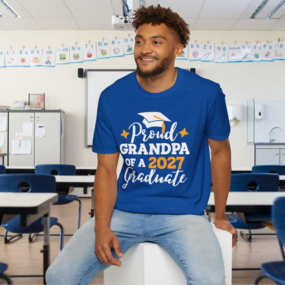 Proud Grandpa of a 2027 Graduate Adult T-shirt