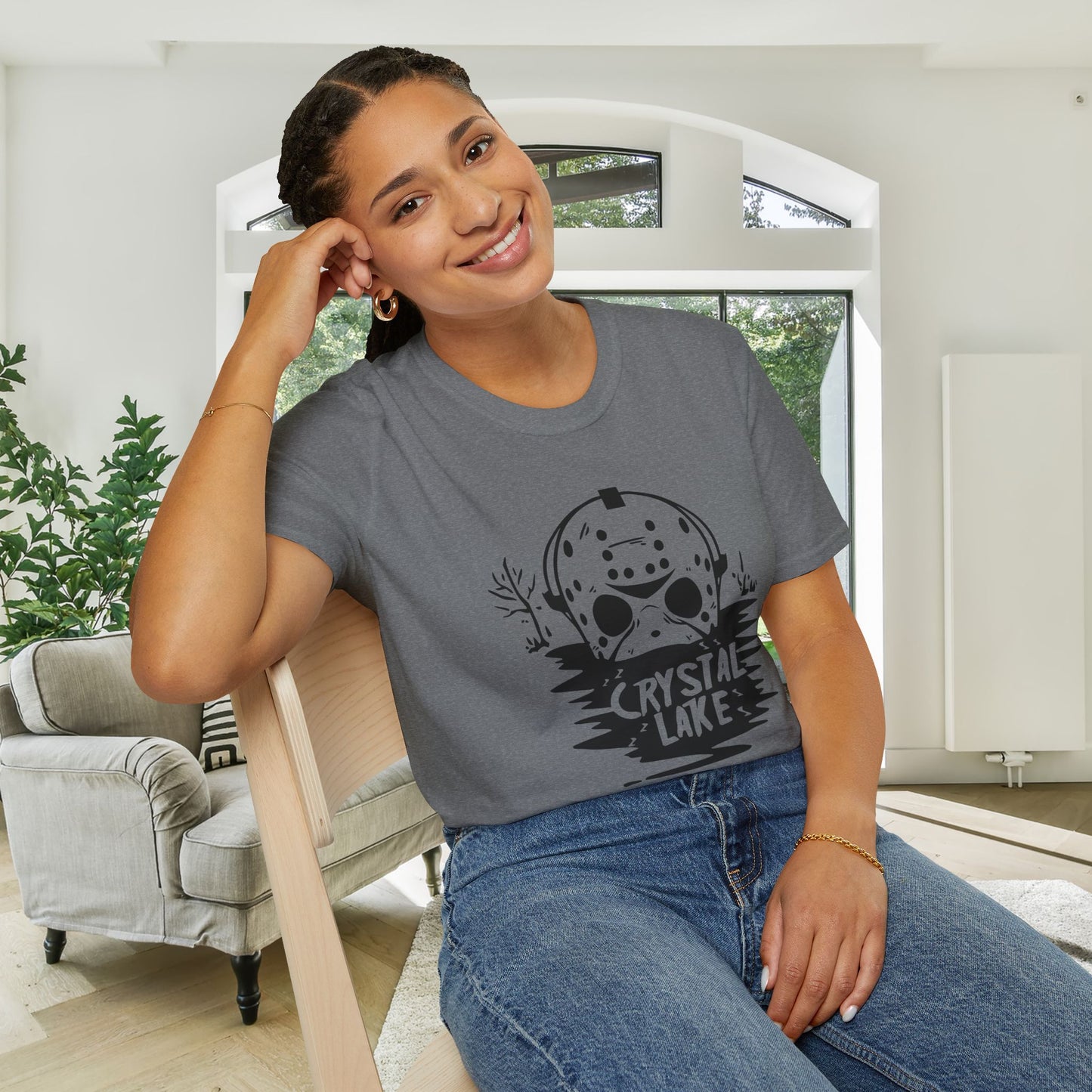 Jason Voorhees Crystal Lake Adult T-shirt