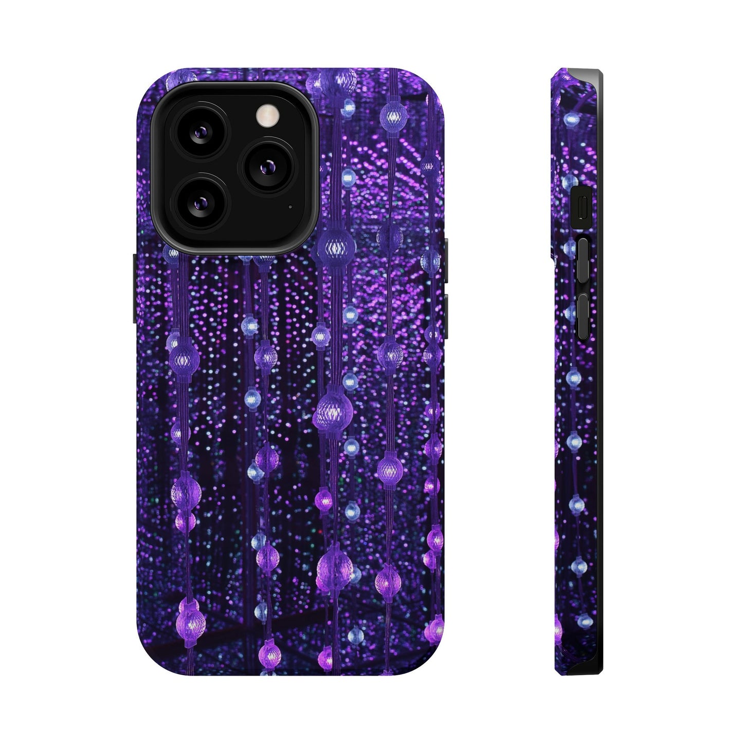 Purple Raindrops MagSafe® Compatible Tough Case for iPhone