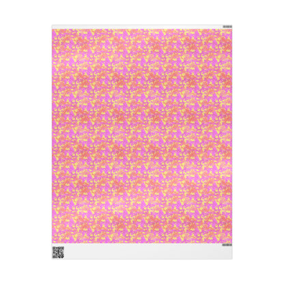 Sunset Sorbet Camo Wrapping Paper