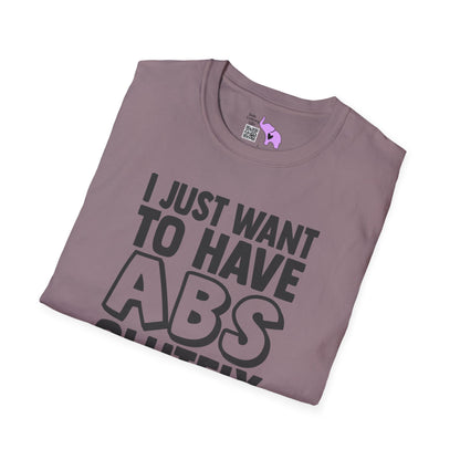 I Just Want ABS-solutely All The Fries Adult T-shirt