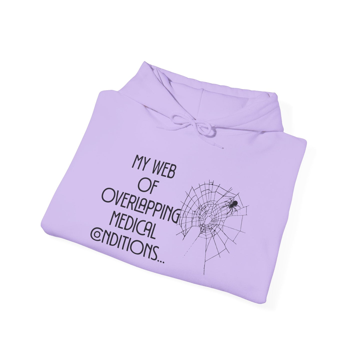 My Web of Overlapping Medical Conditions Heavy Blend™ Hooded Sweatshirt