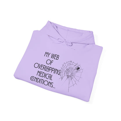 My Web of Overlapping Medical Conditions Heavy Blend™ Hooded Sweatshirt