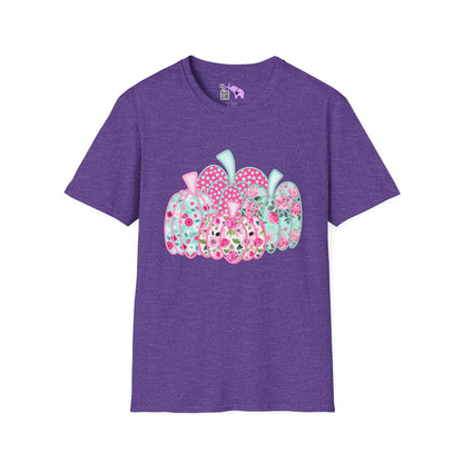 Floral Pumpkins Adult T-shirt