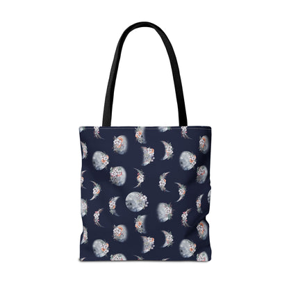 Lunar Garden Canvas Tote Bag