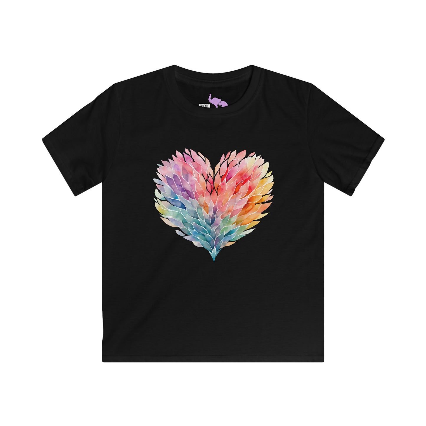 Feathery Heart Youth Softstyle Tee