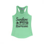 Sunshine Mixed With A Little Hurricane Women's Ideal Racerback Tank