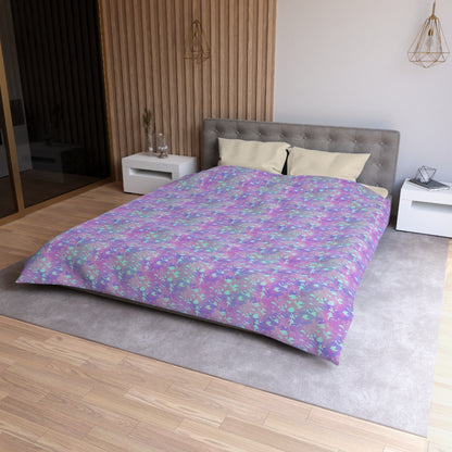 Lavender Mist Camo Microfiber Duvet Cover