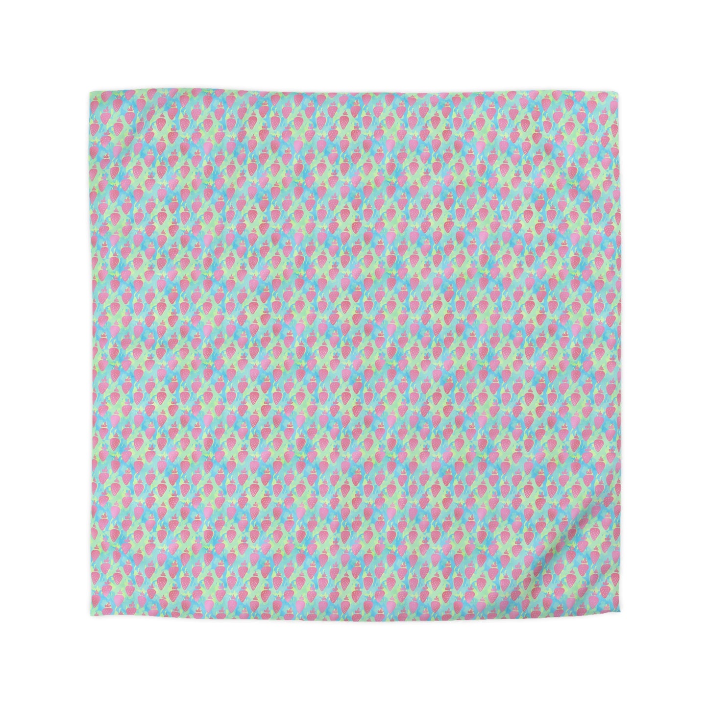 Strawberry Breeze Microfiber Duvet Cover