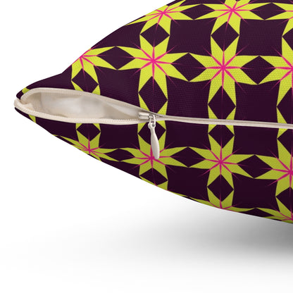 Golden Radiance Throw Pillow