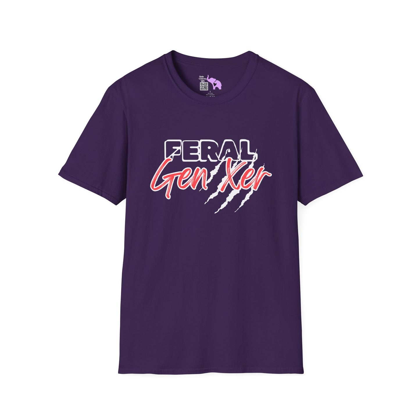 Feral GenXer w/Claws Adult T-Shirt