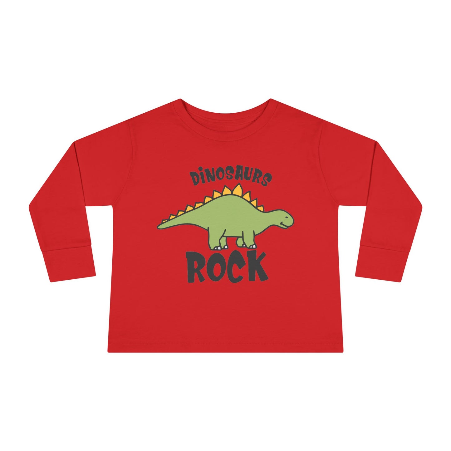 Dinosaurs Rock Toddler Long Sleeve Tee
