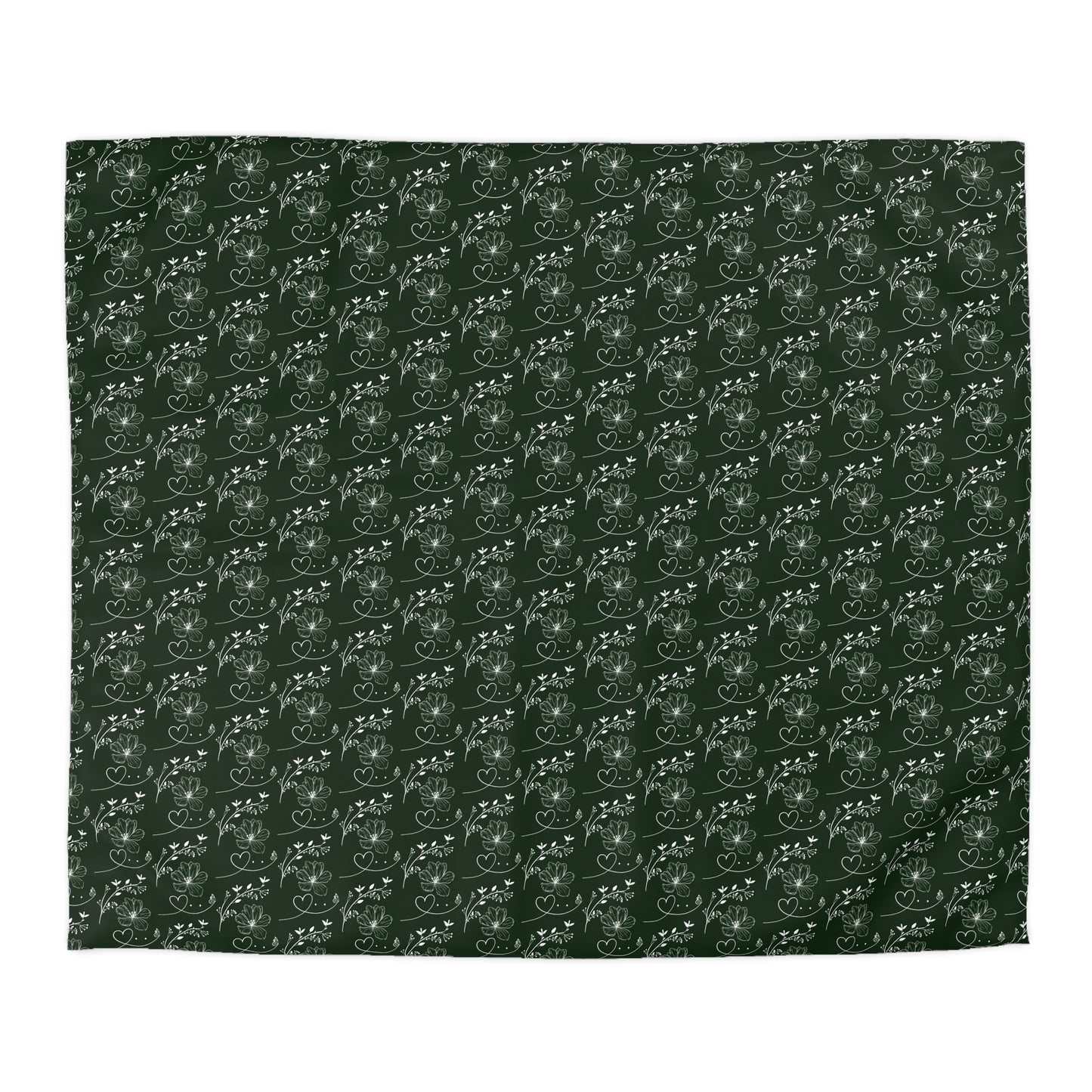 Flowers & Butterflies Microfiber Duvet Cover
