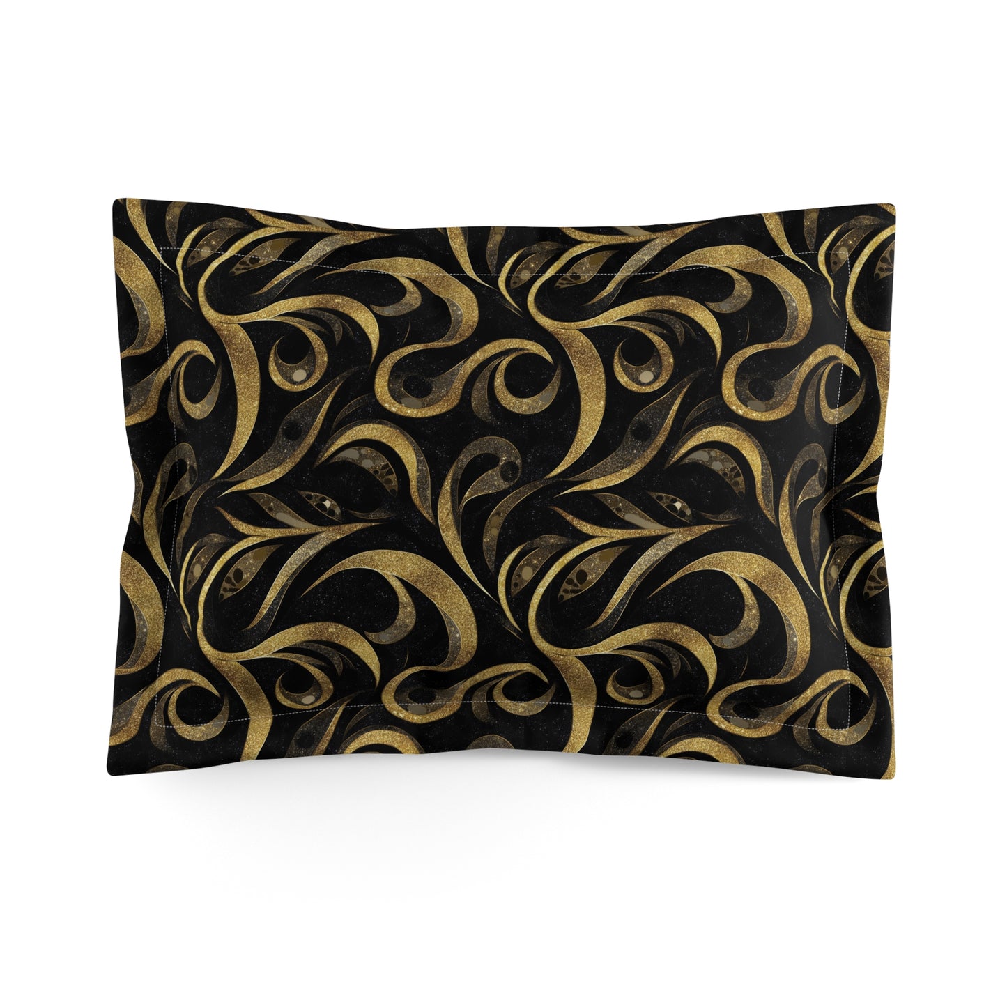 Golden Noir Swirl Basic Bedding Set