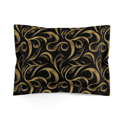 Golden Noir Swirl Basic Bedding Set