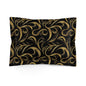 Golden Noir Swirl Pillow Sham