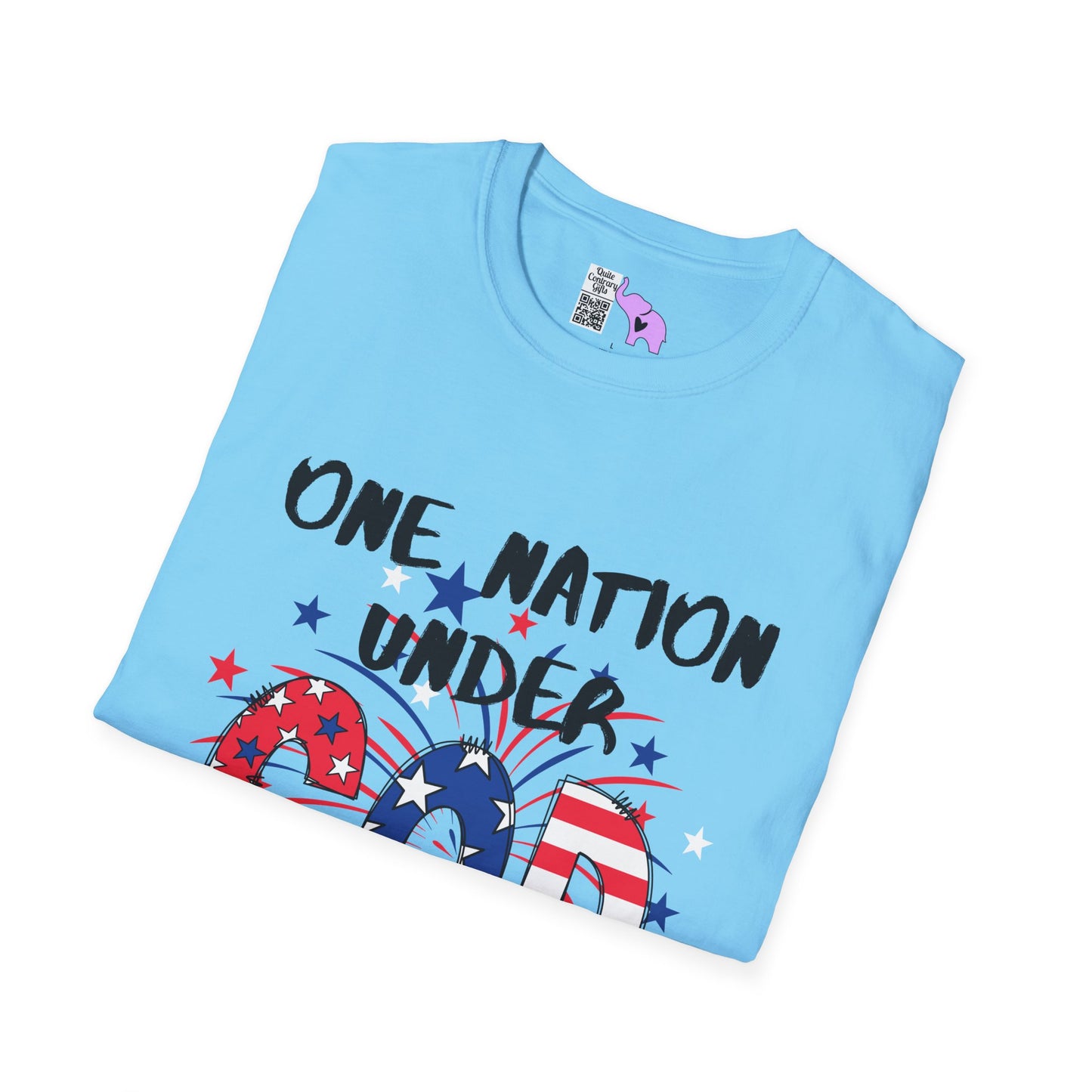One Nation Under God Adult T-shirt