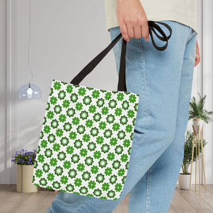 Emerald Star Garden Canvas Tote Bag