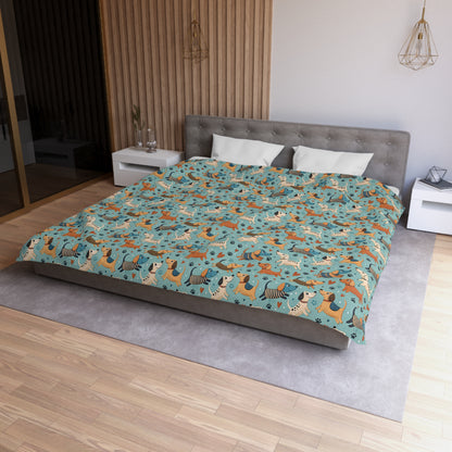 Dapper Doggies Microfiber Duvet Cover