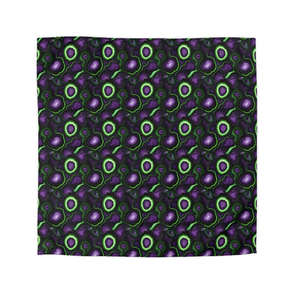 Amethyst & Lime Fracture Microfiber Duvet Cover