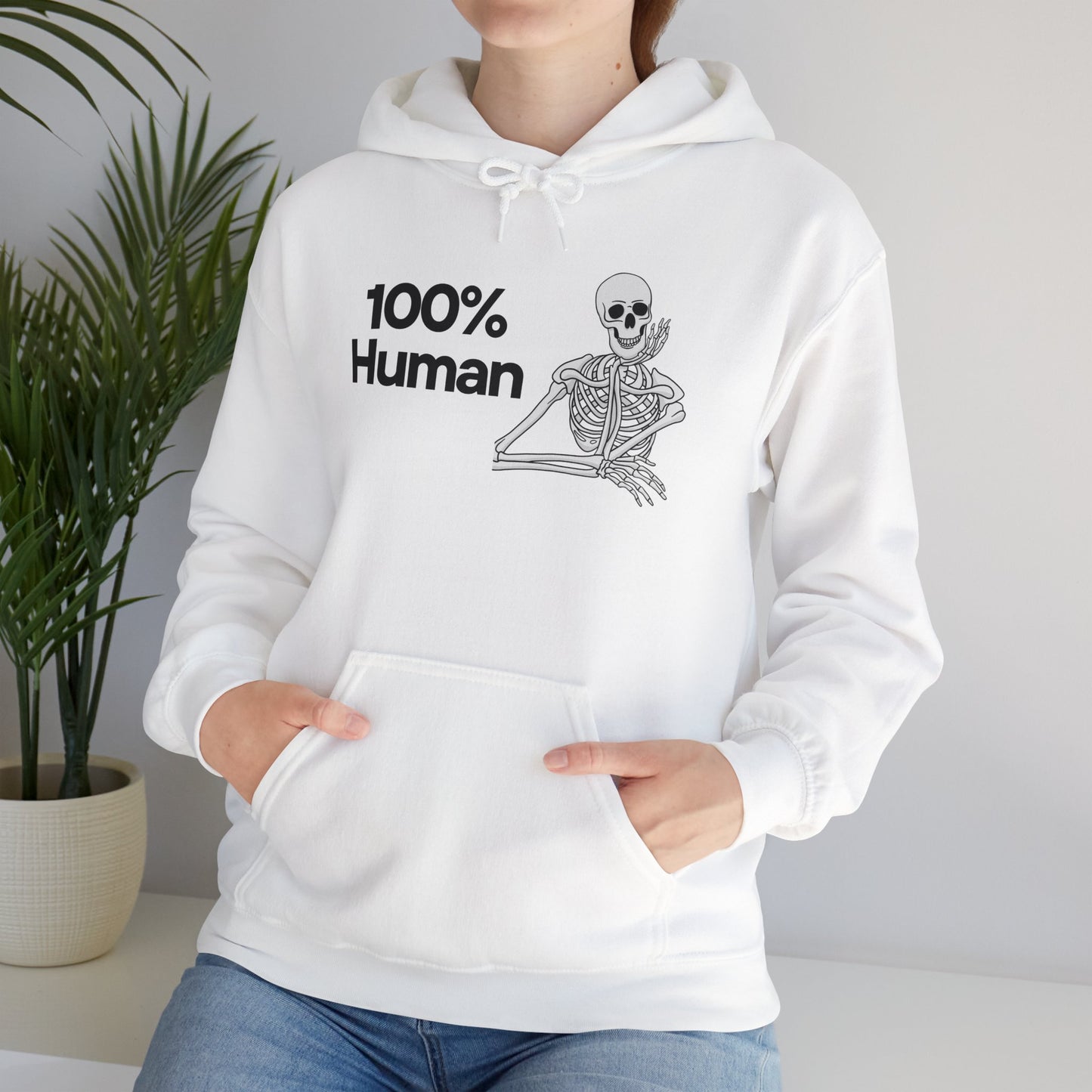 100% Human Skeleton Heavy Blend™ Hooded Sweatshirt