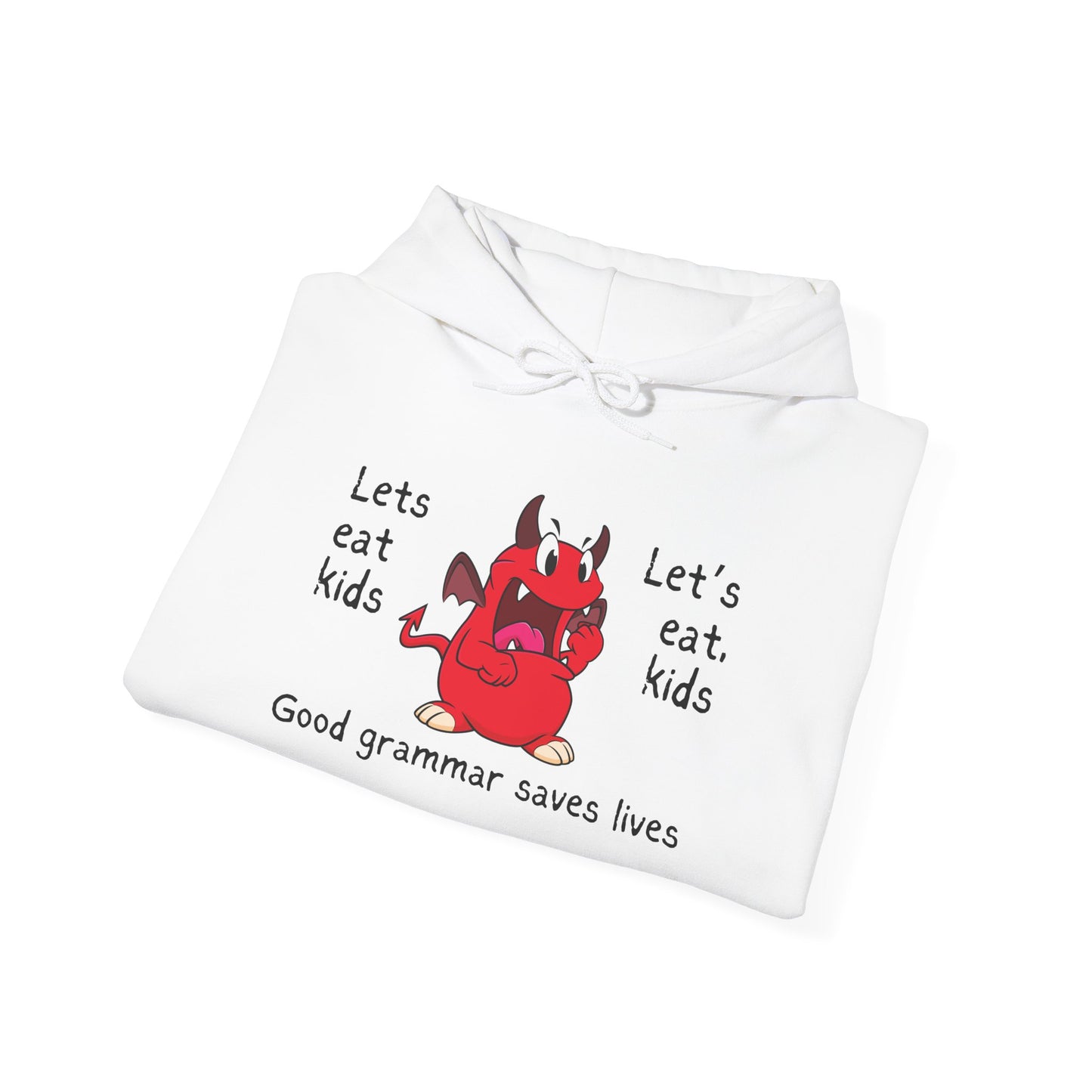 Let's Eat Kids Grammar Saves Lives Heavy Blend™ Hooded Sweatshirt