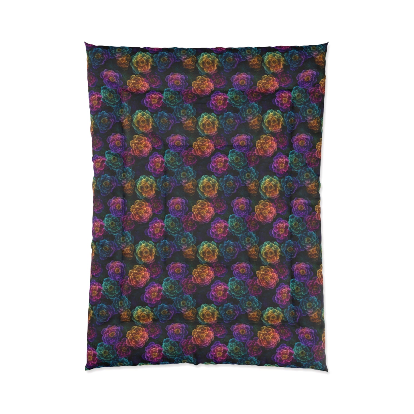 Neon Whisper Blooms Basic Bedding Set