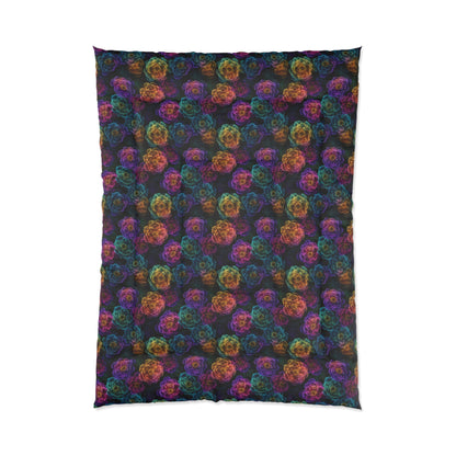 Neon Whisper Blooms Basic Bedding Set