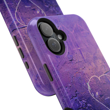 Purple Heart Wall MagSafe® Compatible Tough Case for iPhone