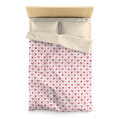 Cupid’s Lattice Microfiber Duvet Cover