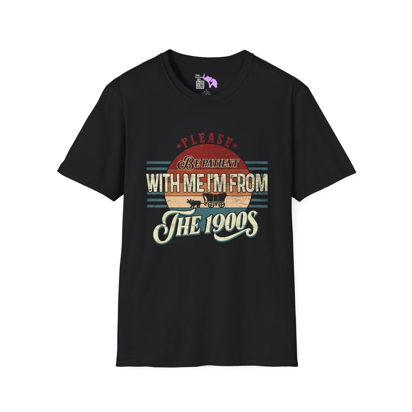 Please Be Patient With Me I'm From The 1900's (Retro Western) Adult T-shirt