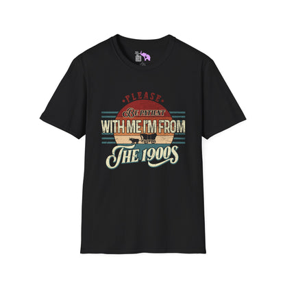 Please Be Patient With Me I'm From The 1900's (Retro Western) Adult T-shirt